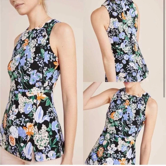 Anthropologie Maeve Floral Brenner Top - Picture 7 of 7